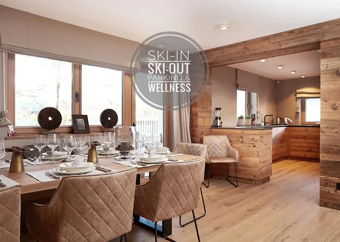 Apartmán Hahnenkamm Suite Central Luxury Ski-In Ski-Out With Spa, Parking & Fireplace *